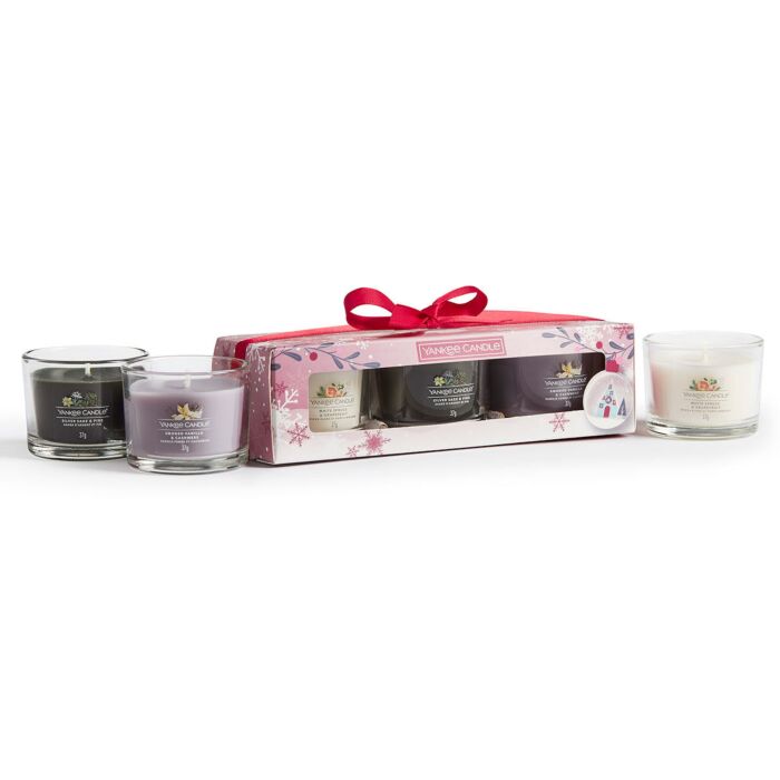 Yankee Candle - Snow Globe Wonderland 3x Signature Filled Votive Gift Set